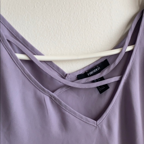 Lavender, V-Neck Blouse! - Picture 2 of 5